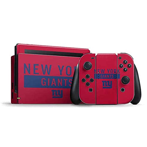 Skinit Decal Gaming Skin Compatible with Nintendo Switch Bundle - Officially Licensed NFL New York Giants Red Performance Series Design