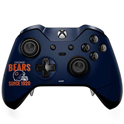 Skinit Decal Gaming Skin Compatible with Xbox One Elite Controller - Officially Licensed NFL Chicago Bears Helmet Design