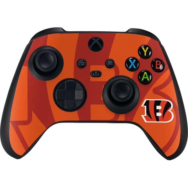 Skinit Decal Gaming Skin Compatible with Xbox Series X Controller - Officially Licensed NFL Cincinnati Bengals Double Vision Design