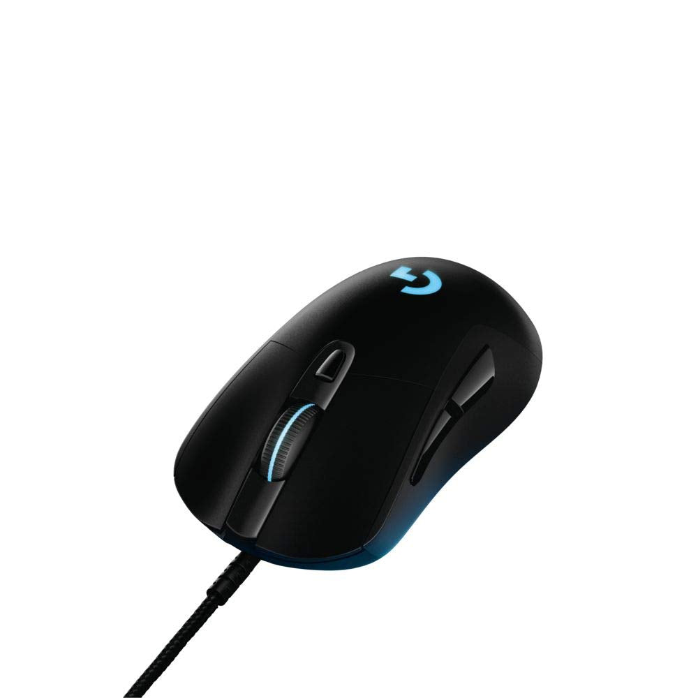 Logitech G403 Prodigy RGB Gaming Mouse - 16.8M Colors, 12,000 DPI, 6 Programmable Buttons, Black, Model 910-004796
