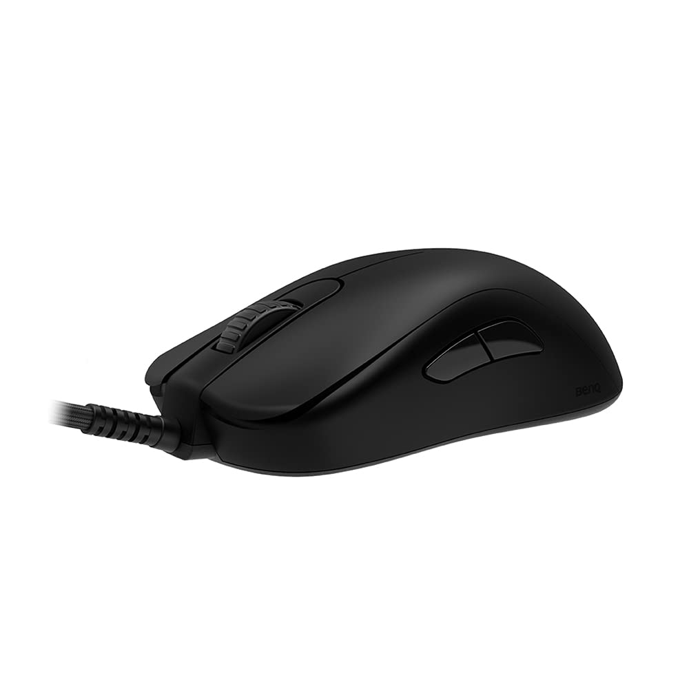 BenQ Zowie S2-C Gaming Mouse - Symmetrical, Driverless, Paracord Cable, Small Size, Matte Black