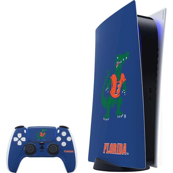 Skinit Decal Gaming Skin Compatible with PS5 Bundle - Officially Licensed University of Florida Gators Mascot Design
