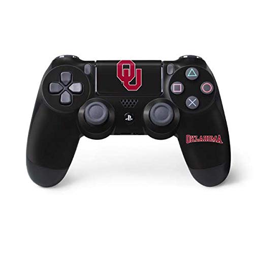 Skinit Decal Gaming Skin Compatible with PS4 Controller - Officially Licensed University of Oklahoma Sooners Black Design