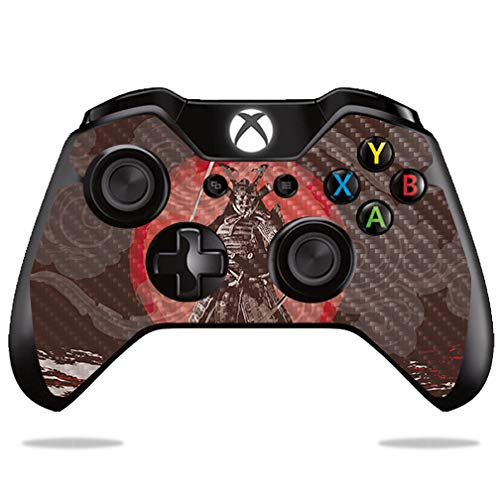 MightySkins Carbon Fiber Skin for Microsoft Xbox One or One S Controller - Samurai Battle | Protective  Durable Textured Carbon Fiber Finish | Easy to Apply  Remove | Made in The USA