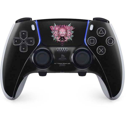 Skinit Decal Gaming Skin Compatible with PS5 DualSense Edge Pro Controller - Officially Licensed Adult Swim Rick and Morty Split Head Rick Design
