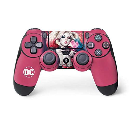 Skinit Decal Gaming Skin Compatible with PS4 Controller - Officially Licensed DC Comics Harley Quinn Rebirth Cover #1 Legacy Color Variant Art by Art Germ Design