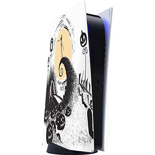 Skinit Decal Gaming Skin Compatible with PS5 Digital Edition Console - Officially Licensed Disney The Nightmare Before Christmas Jack on Spiral Hill Art Design
