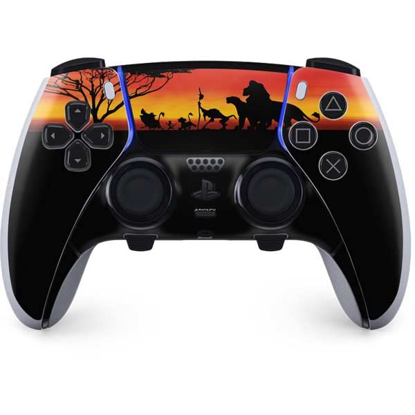 Skinit Decal Gaming Skin Compatible with PS5 DualSense Edge Pro Controller - Officially Licensed Disney The Lion King Pride Rock Crew Design