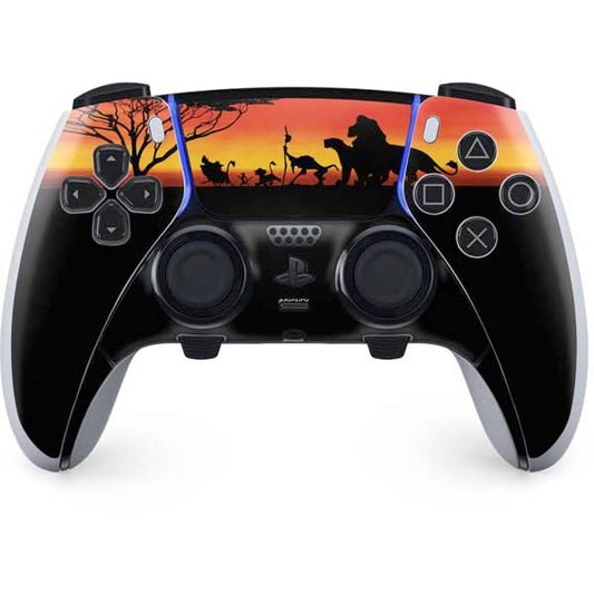 Skinit Decal Gaming Skin Compatible with PS5 DualSense Edge Pro Controller - Officially Licensed Disney The Lion King Pride Rock Crew Design