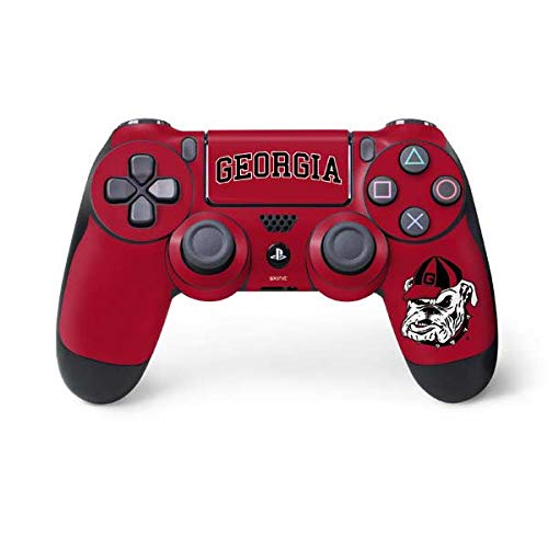 Skinit Decal Gaming Skin Compatible with PS4 Controller - Officially Licensed University of Georgia Bulldogs Logo Design