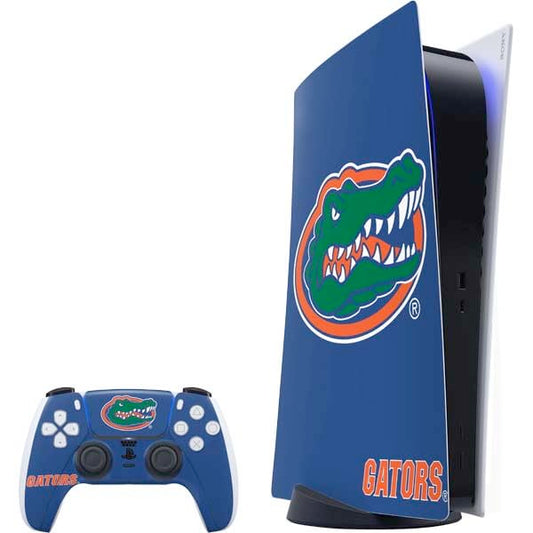 Skinit Decal Gaming Skin Compatible with PS5 Bundle - Officially Licensed University of Florida Gators Mascot Blue Design