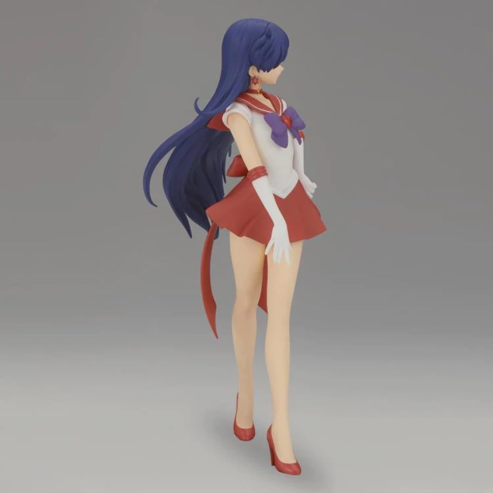 Banpresto Pretty Guardian Sailor Moon Eternal - Glitter & Glamours Super Sailor Mars Statue (Version B) - Multicoloured - Medium, Model BP19377