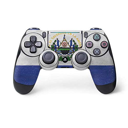 Skinit Decal Gaming Skin Compatible with PS4 Pro/Slim Controller - El Salvador Flag Distressed Design