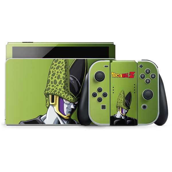 Skinit Decal Gaming Skin Compatible with Nintendo Switch OLED (2021) - Officially Licensed Dragon Ball Z Cell Portrait Design