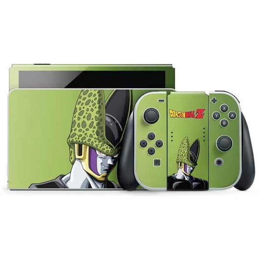 Skinit Decal Gaming Skin Compatible with Nintendo Switch OLED (2021) - Officially Licensed Dragon Ball Z Cell Portrait Design