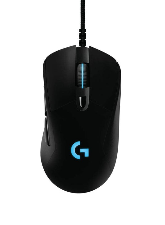 Logitech G403 Prodigy RGB Gaming Mouse - 16.8M Colors, 12,000 DPI, 6 Programmable Buttons, Black, Model 910-004796