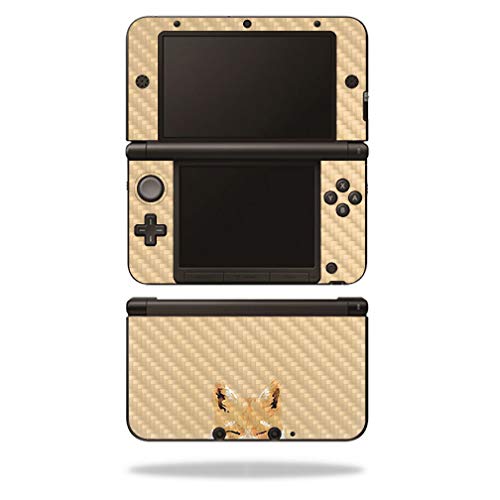 MightySkins Carbon Fiber Skin for Nintendo 3DS XL Original (2012-2014) - Smiling Fox | Protective  Durable Textured Carbon Fiber Finish | Easy to Apply  Remove  and Change Styles | Made in The USA