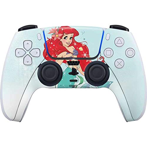 Skinit Decal Gaming Skin Compatible with PS5 Controller - Officially Licensed Disney The Little Mermaid Ariel Sparkles Art Design