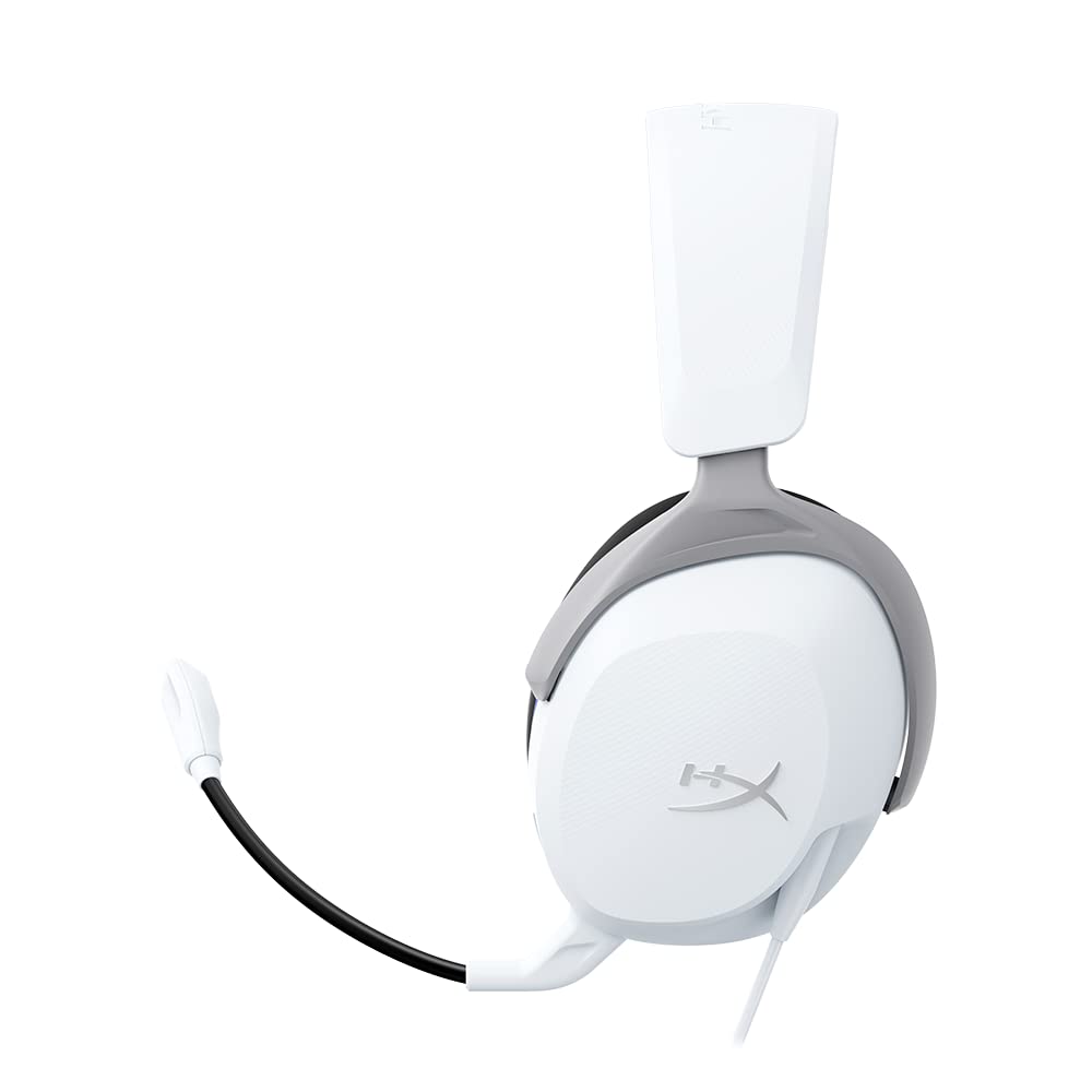 HyperX Cloud Stinger 2 Core Gaming Headset - Wired Over-Ear, White, 40mm Drivers, Swivel-to-Mute, Model 6H9B5AA