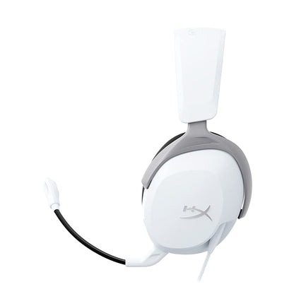 HyperX Cloud Stinger 2 Core Gaming Headset - Wired Over-Ear, White, 40mm Drivers, Swivel-to-Mute, Model 6H9B5AA