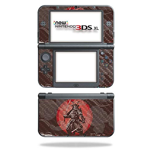 MightySkins Carbon Fiber Skin for Nintendo New 3DS XL (2015) - Samurai Battle | Protective  Durable Textured Carbon Fiber Finish | Easy to Apply  Remove  and Change Styles | Made in The USA
