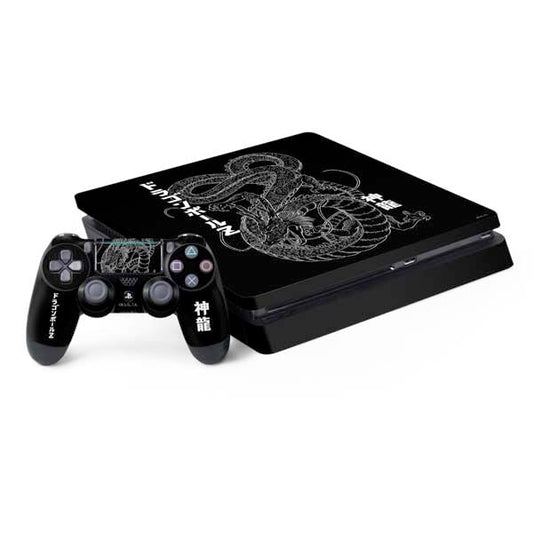 Skinit Decal Gaming Skin Compatible with PS4 Slim Bundle - Officially Licensed Dragon Ball Z Negative Shenron Design