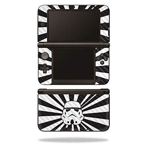 MightySkins Carbon Fiber Skin for Nintendo New 3DS XL (2015) - Star Rays | Protective  Durable Textured Carbon Fiber Finish | Easy to Apply  Remove  and Change Styles | Made in The USA