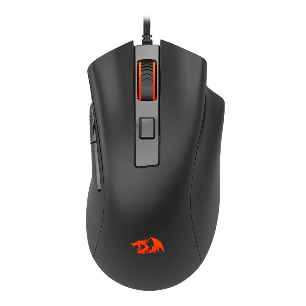 Redragon M993 RGB Gaming Mouse - 26,000 DPI, 6 Programmable Buttons, 5 Backlit Modes, Wired, Black