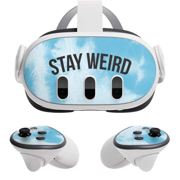 Skinit Decal Gaming Skin Compatible with Meta Quest 3 - Officially Licensed Disney Lilo and Stitch Stay Weird Design