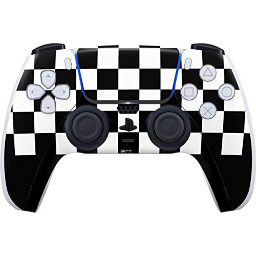 Skinit Decal Gaming Skin Compatible with PS5 Controller - Checkerboard Split Design