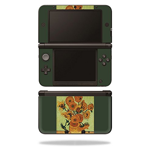 MightySkins Skin Compatible with Nintendo 3DS XL - Van Gogh Sunflowers | Protective  Durable  and Unique Vinyl Decal wrap Cover | Easy to Apply  Remove  and Change Styles | Made in The USA