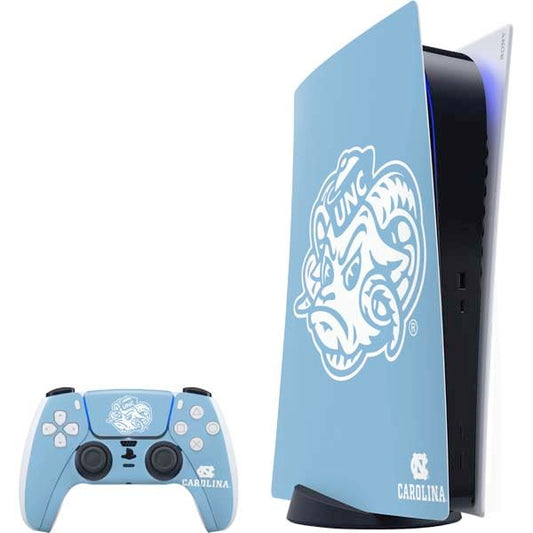 Skinit Decal Gaming Skin Compatible with PS5 Bundle - Officially Licensed University of North Carolina Mascot Design