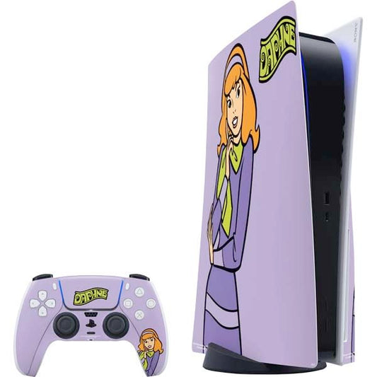 Skinit Decal Gaming Skin Compatible with PS5 Bundle - Officially Licensed Scooby Doo Daphne Design