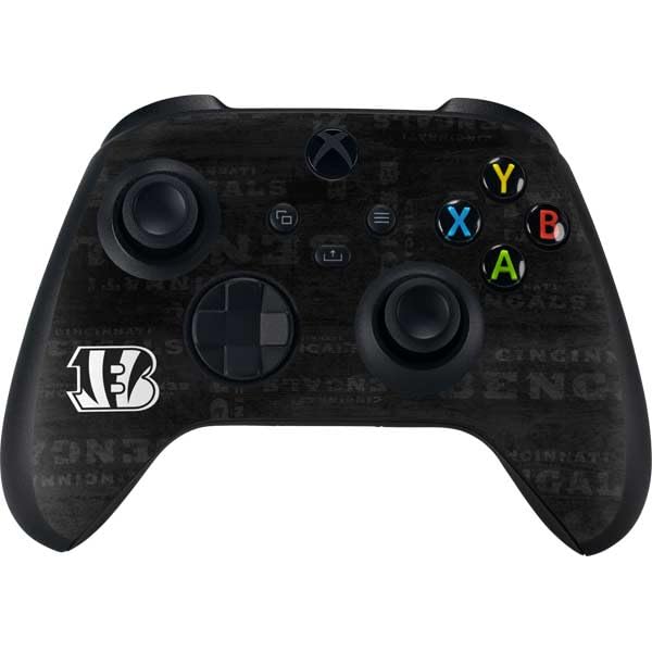 Skinit Decal Gaming Skin Compatible with Xbox Series X Controller - Officially Licensed NFL Cincinnati Bengals Black & White Design