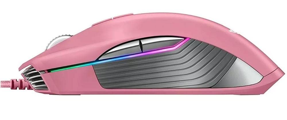 Razer Lancehead TE Gaming Mouse - 16,000 DPI, Chroma RGB, 8 Programmable Buttons - Wired - Quartz Pink - Model RZ01-02130400-R3M1