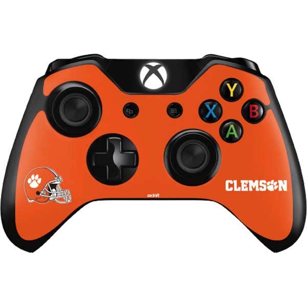 Skinit Decal Gaming Skin Compatible with Xbox One Controller - Officially Licensed Clemson University Football Design
