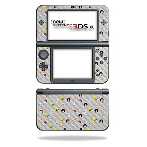 MightySkins Carbon Fiber Skin for Nintendo New 3DS XL (2015) - Anime Fan | Protective  Durable Textured Carbon Fiber Finish | Easy to Apply  Remove  and Change Styles | Made in The USA