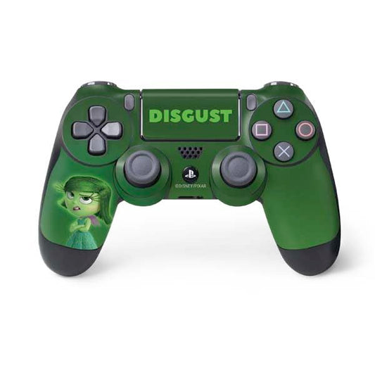 Skinit Decal Gaming Skin Compatible with PS4 Controller - Officially Licensed Disney Inside Out Disgust Portrait Design