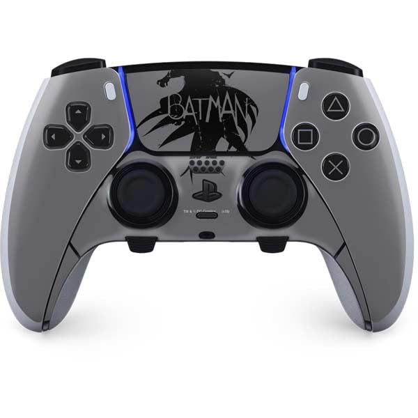 Skinit Decal Gaming Skin Compatible with PS5 DualSense Edge Pro Controller - Officially Licensed DC Comics Batman Silhouette Art Design
