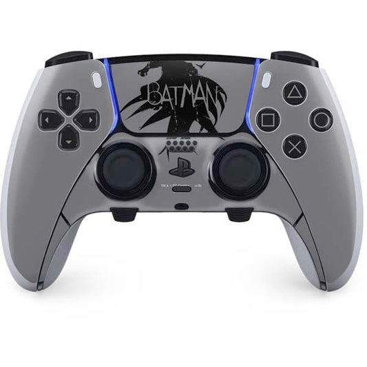 Skinit Decal Gaming Skin Compatible with PS5 DualSense Edge Pro Controller - Officially Licensed DC Comics Batman Silhouette Art Design