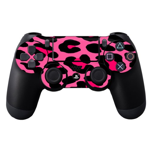MIGHTY SKINS Sony PS4 Controller Skin - Pink Leopard | Durable Vinyl Decal Cover, Easy Apply/Remove, 8 x 0.1 inches