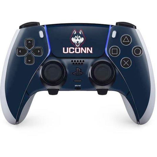 Skinit Decal Gaming Skin Compatible with PS5 DualSense Edge Pro Controller - Officially Licensed University of Connecticut UConn Logo Design
