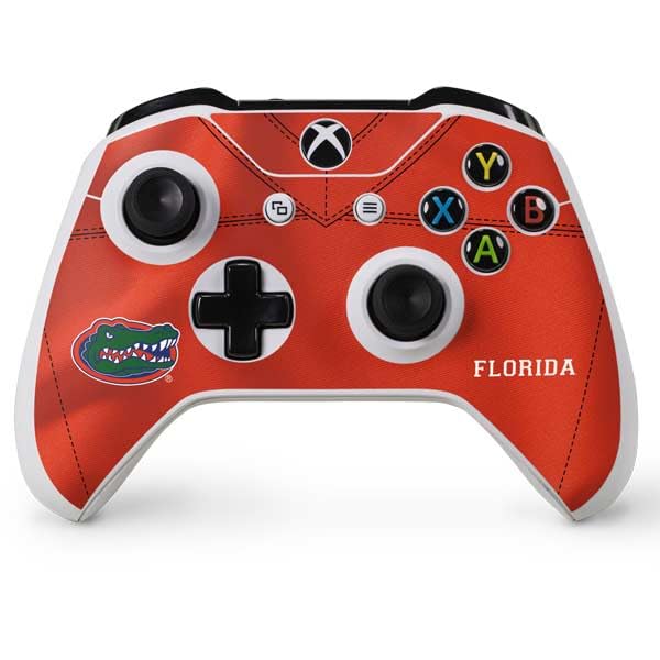 Skinit Decal Gaming Skin Compatible with Xbox One S Controller - Officially Licensed University of Florida Orange Jersey Design