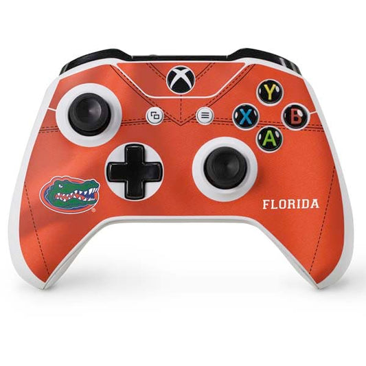 Skinit Decal Gaming Skin Compatible with Xbox One S Controller - Officially Licensed University of Florida Orange Jersey Design