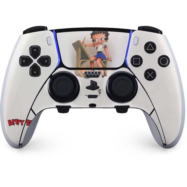 Skinit Decal Gaming Skin Compatible with PS5 DualSense Edge Pro Controller - Officially Licensed Betty Boop The Artist Design