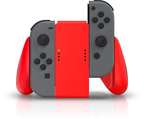 PowerA Joy Con Comfort Grips for Nintendo Switch - Red Color, Model: Red