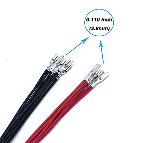 Arcity LED Arcade Button Power Cable - 2 Pcs Daisy Chain Jumper Wire Harness for USB Encoder, MAME, Raspberry Pi, 0.110 Inch Terminals