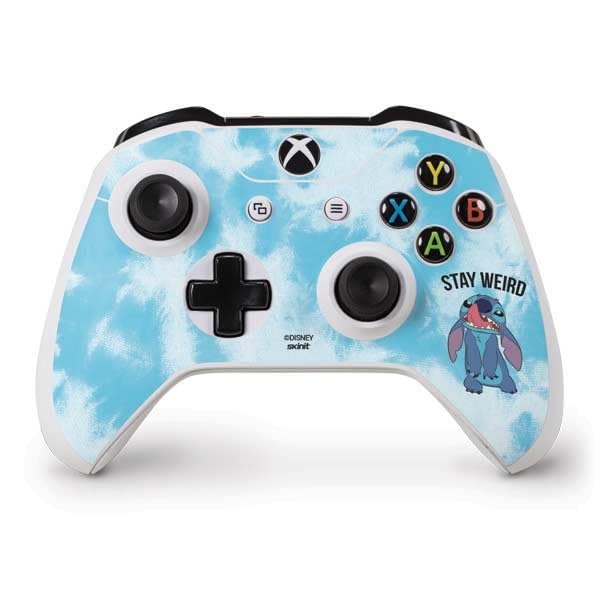 Skinit Decal Gaming Skin Compatible with Xbox One S Controller - Officially Licensed Disney Lilo and Stitch Stay Weird Design