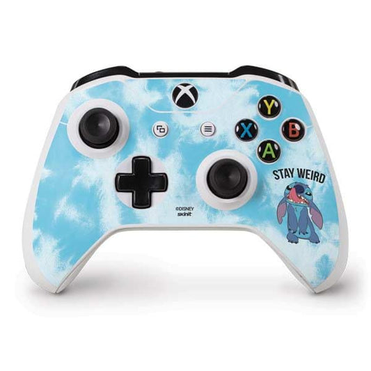 Skinit Decal Gaming Skin Compatible with Xbox One S Controller - Officially Licensed Disney Lilo and Stitch Stay Weird Design