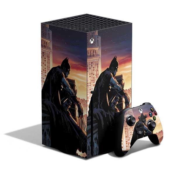 Skinit Decal Gaming Skin Compatible with Xbox Series X Bundle - Officially Licensed DC Comics Batman War on Crime Cover (Brazil) Design